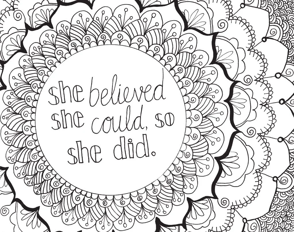 Affirmations Coloring Pages 25