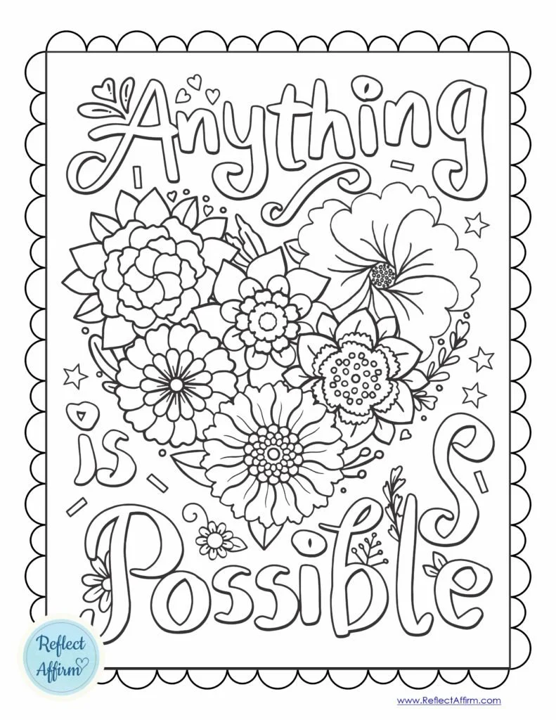 Affirmations Coloring Pages 47