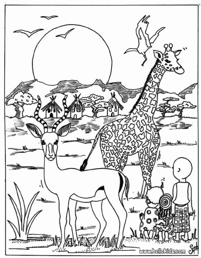 Africa Coloring Pages 2