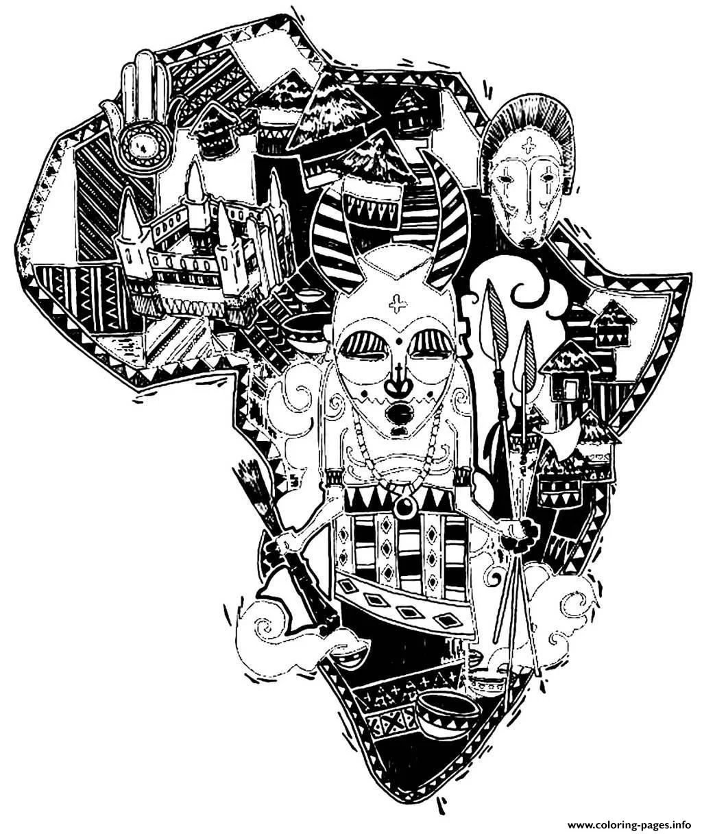 Africa Coloring Pages 24