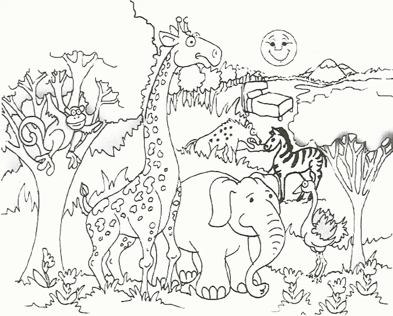 Africa Coloring Pages 6