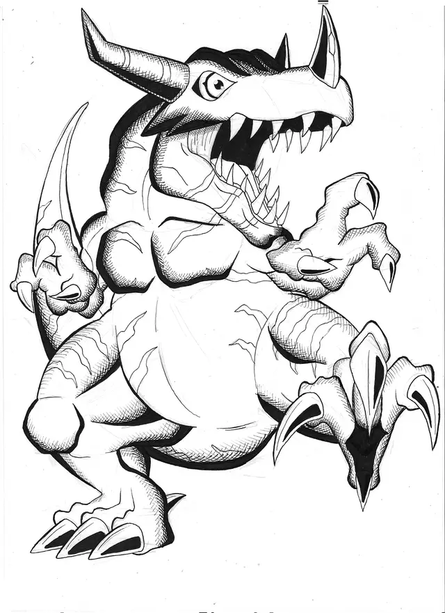 Agumon Para Colorear 14