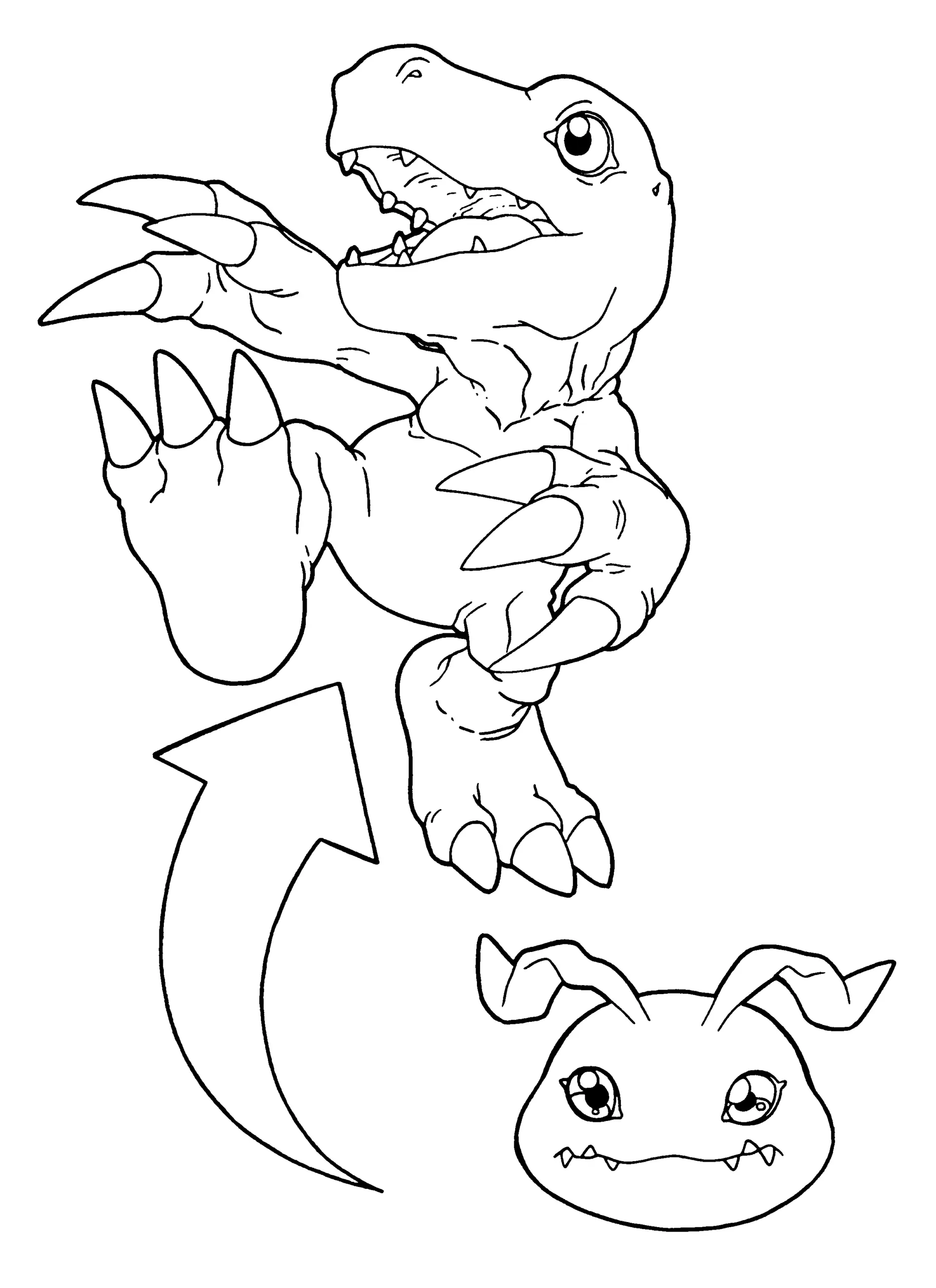 Agumon Para Colorear 4