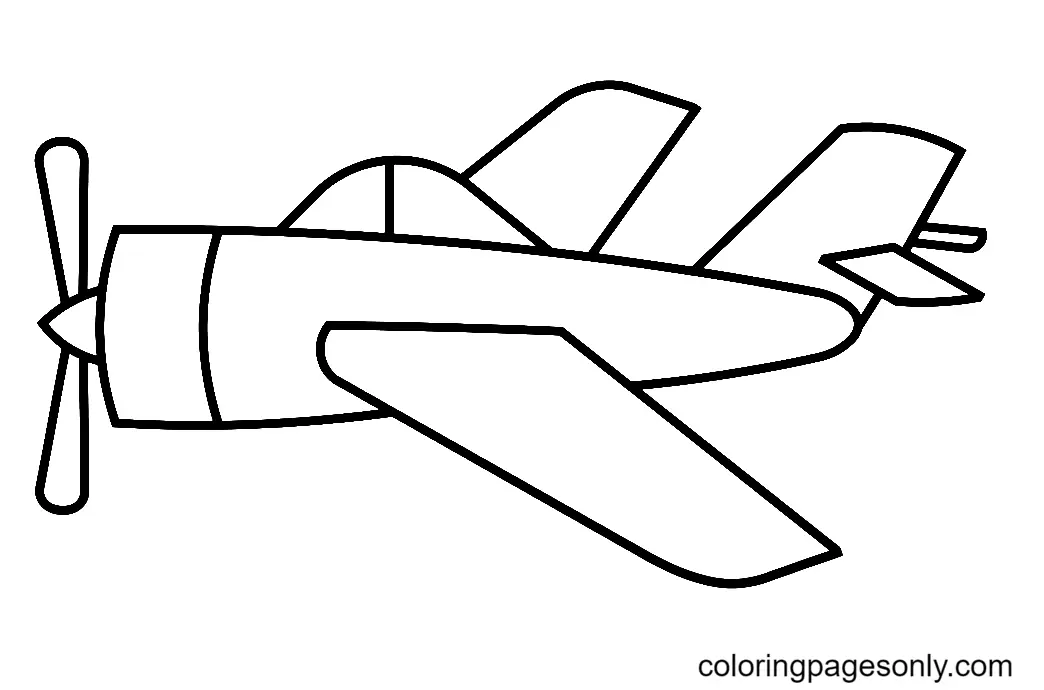 Desenhos de Aviao Para Colorir 45