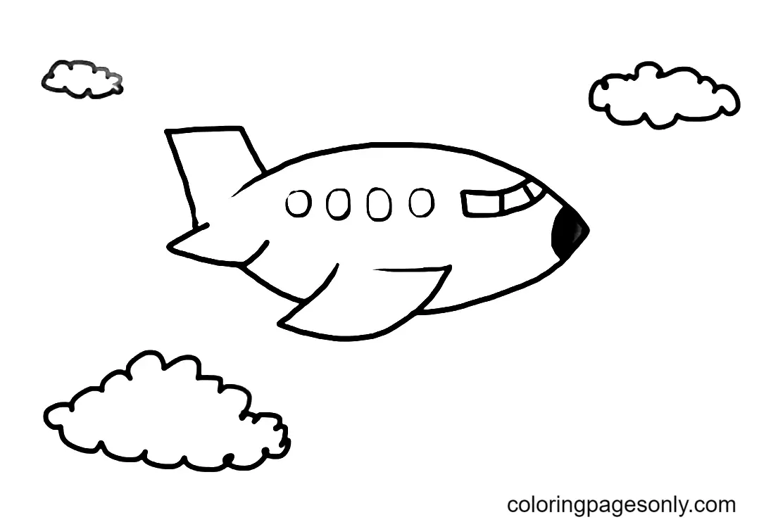 Airplane Coloring Pages