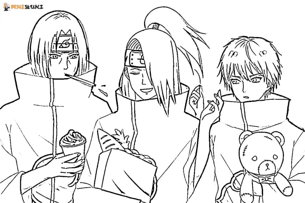 Akatsuki Coloring Pages 16