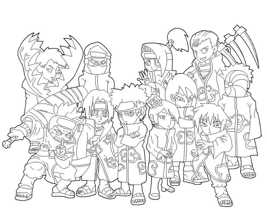 Akatsuki Coloring Pages 31