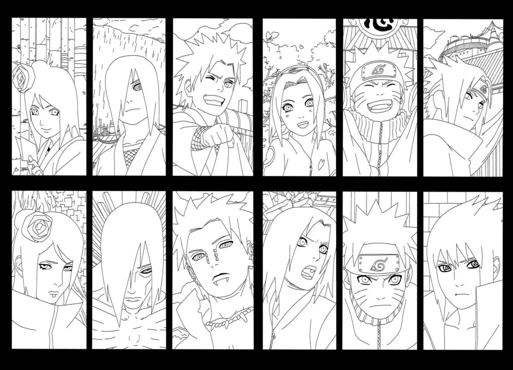 Akatsuki Coloring Pages 48