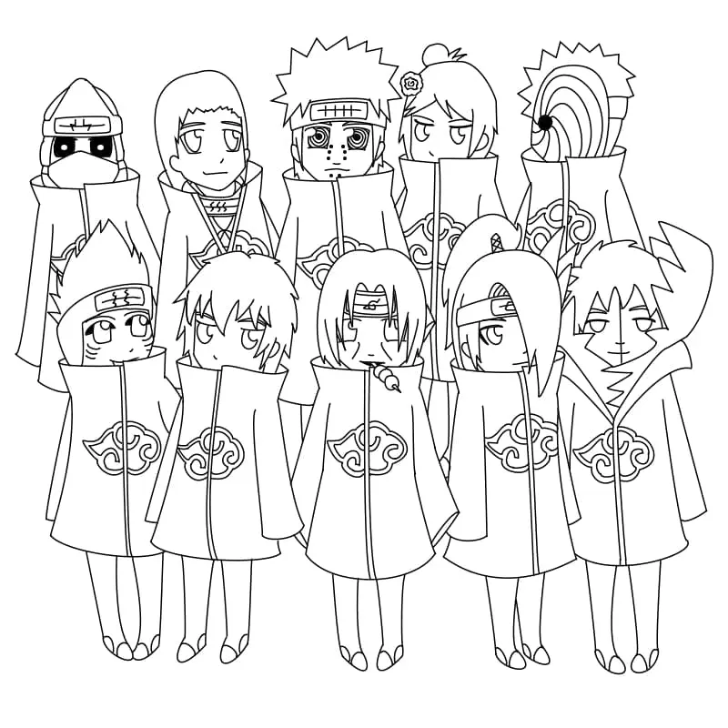 Akatsuki Coloring Pages 56