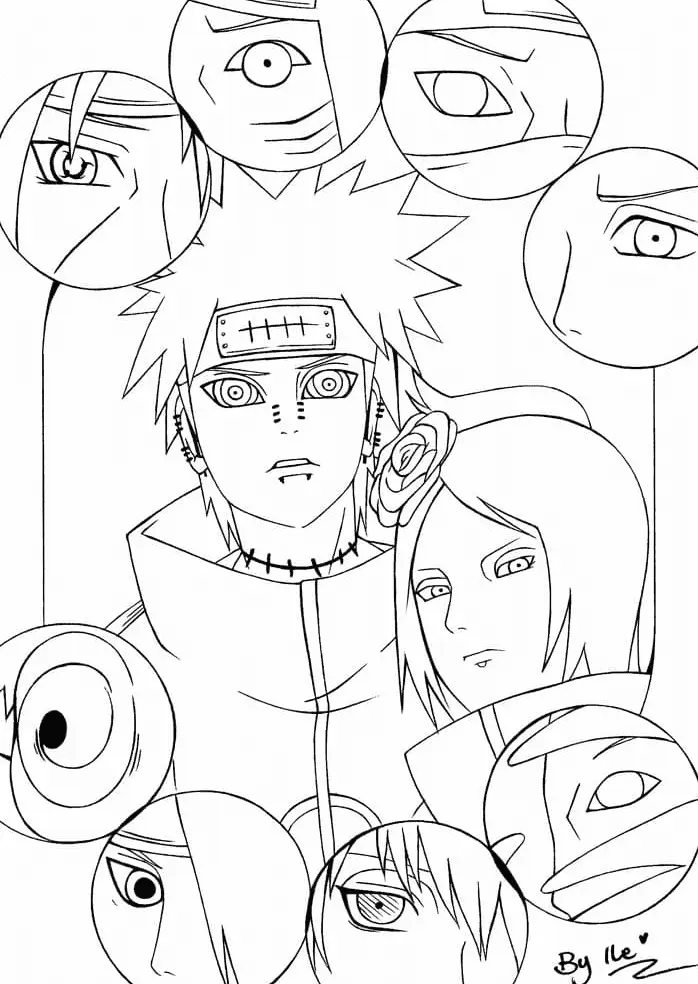 Akatsuki Coloring Pages 59