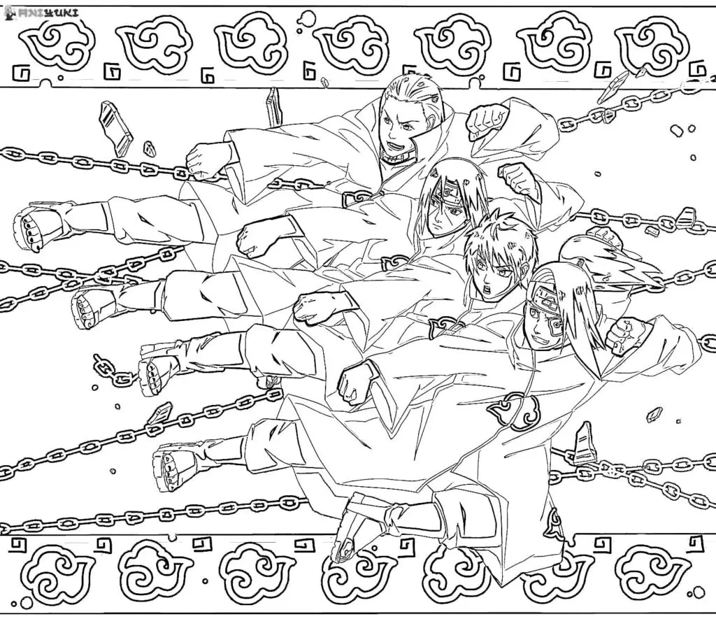 Akatsuki Coloring Pages 60