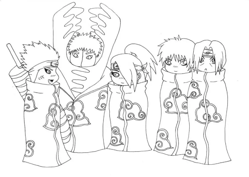Akatsuki Coloring Pages 63