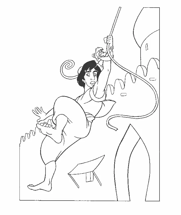 Aladdin Para Colorear 13