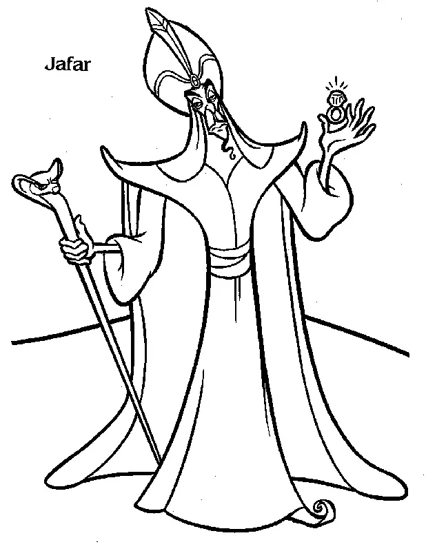 Aladdin Para Colorear 31
