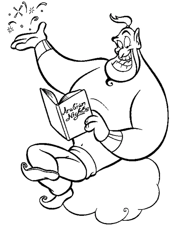 Aladdin Para Colorear 38