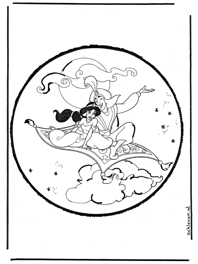 Aladdin Para Colorear