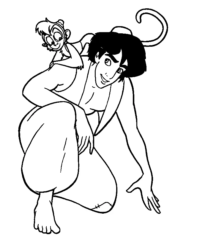 Aladdin Para Colorear 9