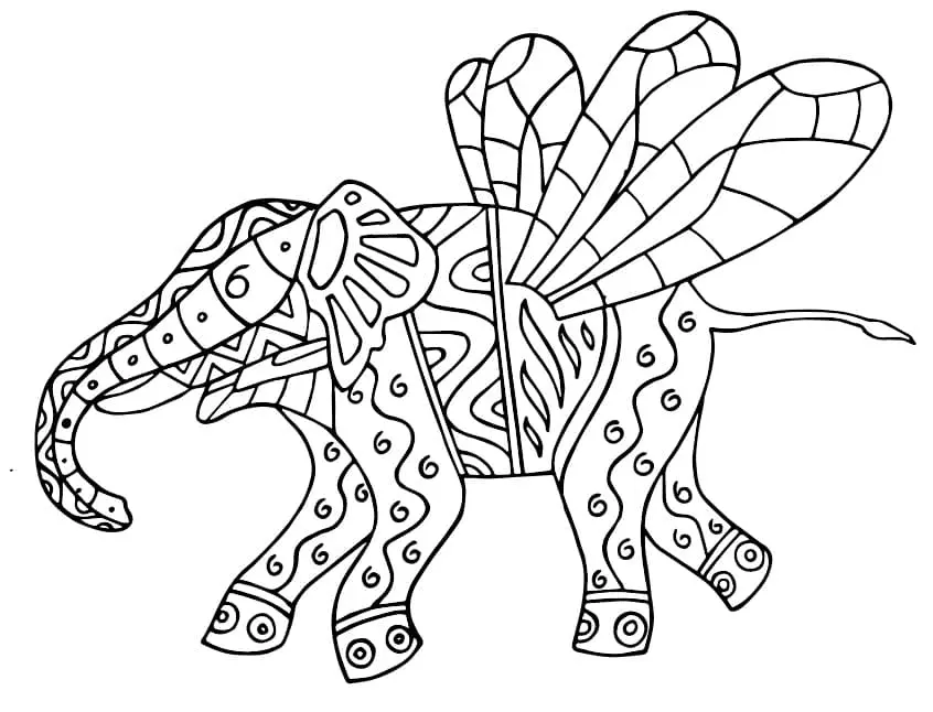 Alebrijes Ausmalbilder 1