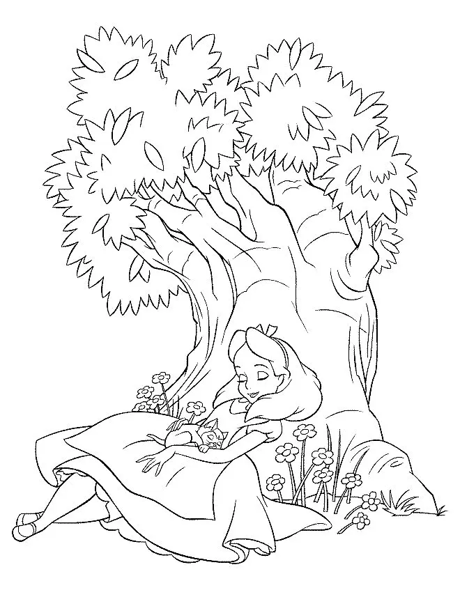 Alice im Wunderland Ausmalbilder 10