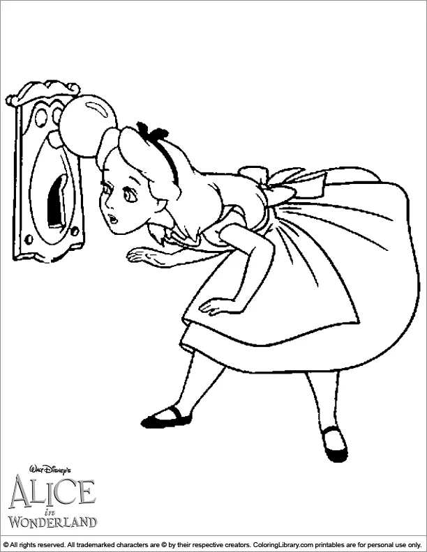 Alice im Wunderland Ausmalbilder 12