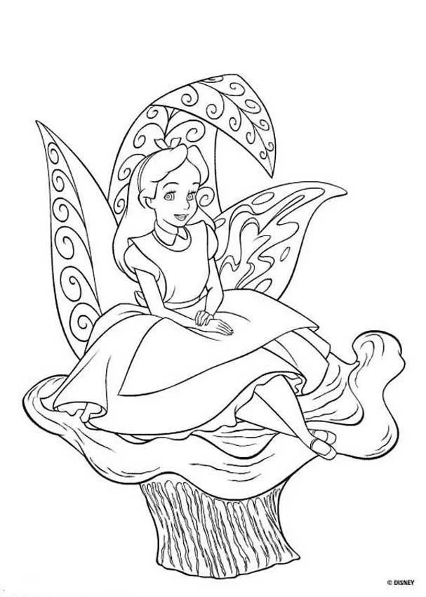 Alice im Wunderland Ausmalbilder 16