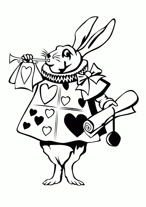 Alice im Wunderland Ausmalbilder 33