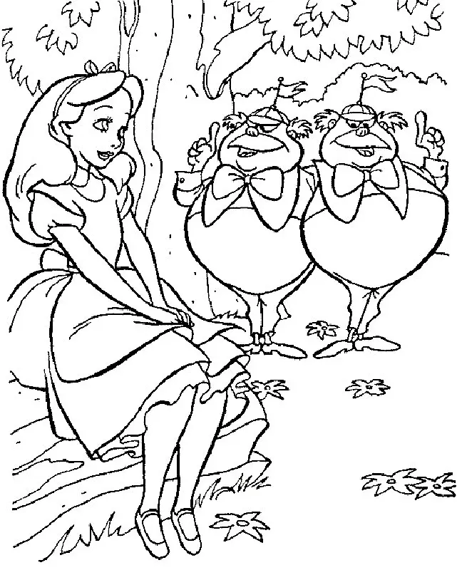 Alice im Wunderland Ausmalbilder 36