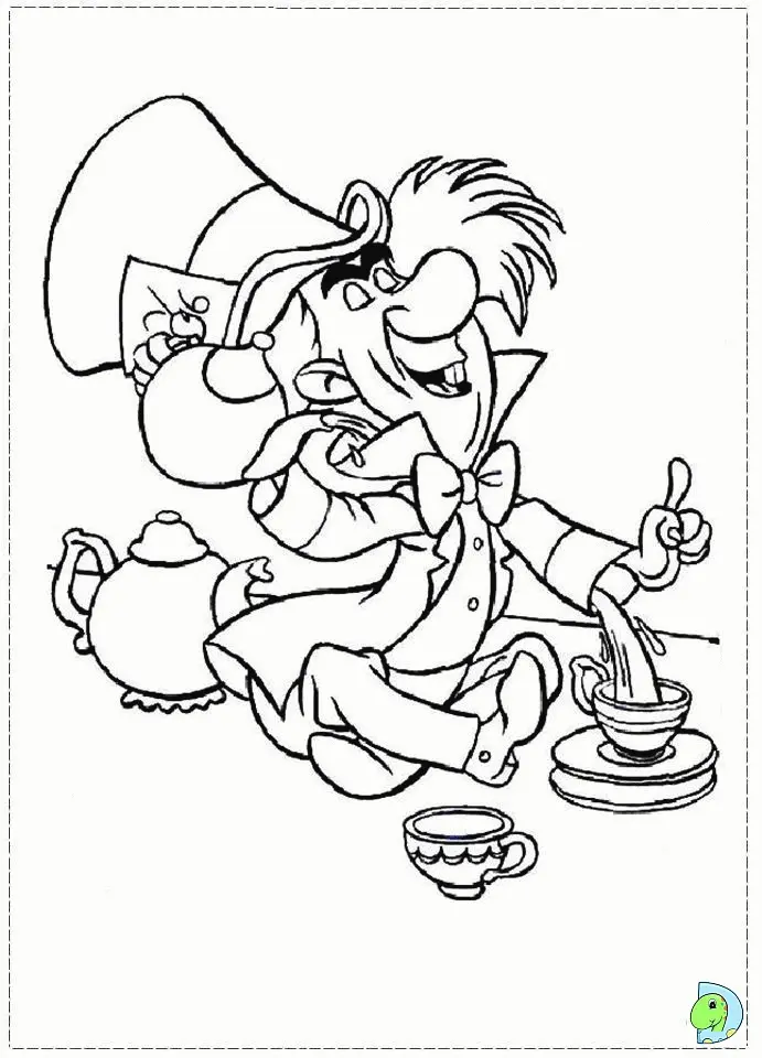 Alice im Wunderland Ausmalbilder 52