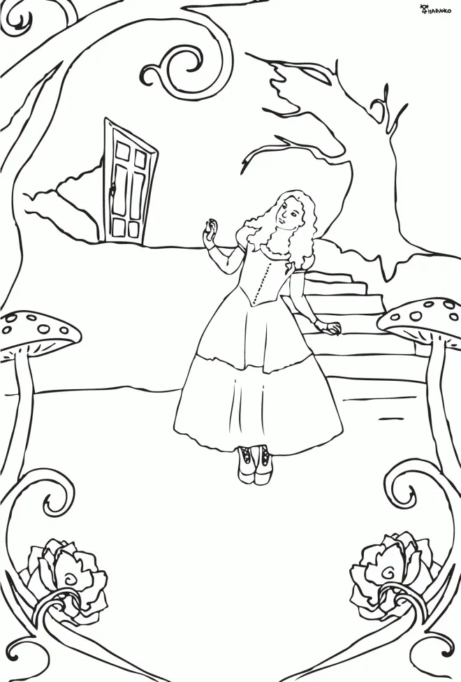 Alice im Wunderland Ausmalbilder 79