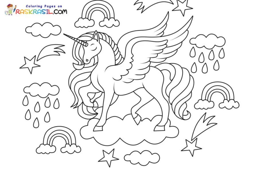 Alicorn Ausmalbilder 1