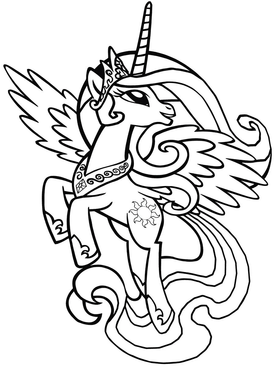 Alicorn Ausmalbilder 39