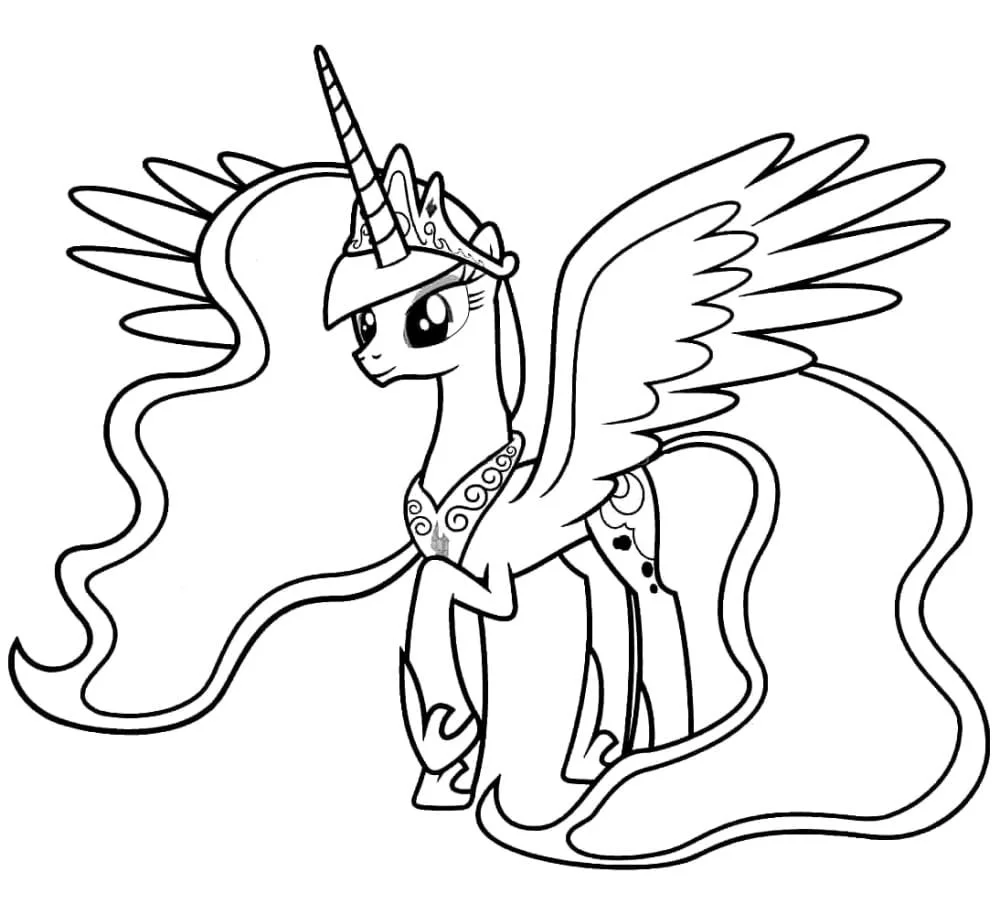 Alicorn Ausmalbilder 54