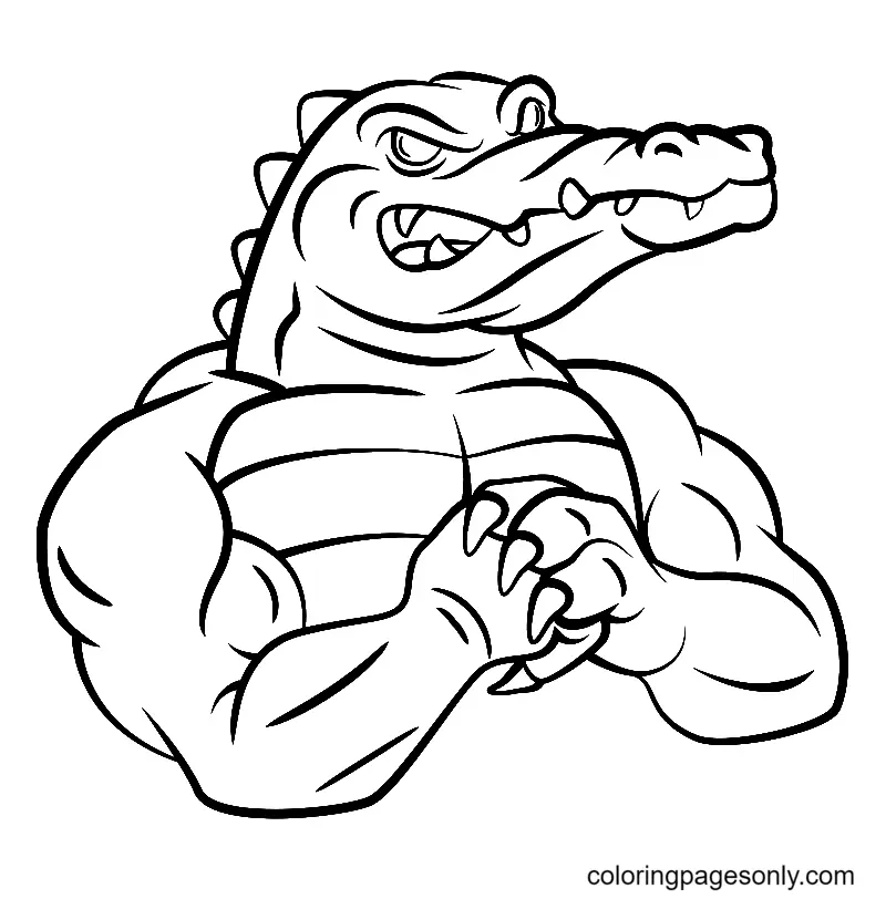 Alligator Coloring Pages 24