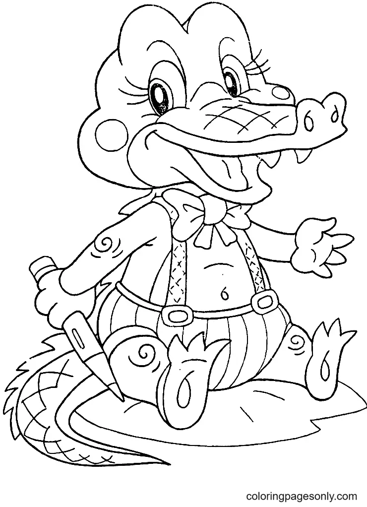 Alligator Coloring Pages 29