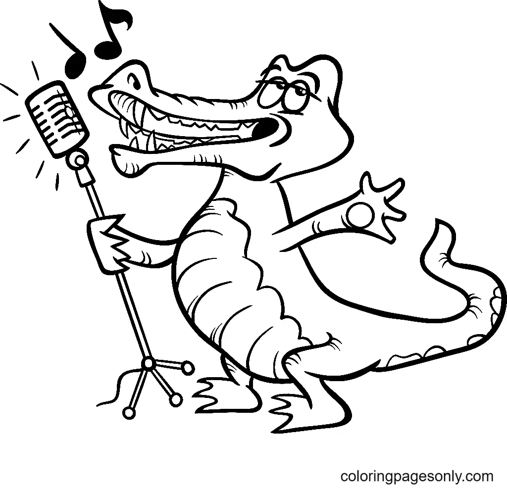 Alligator Coloring Pages 38