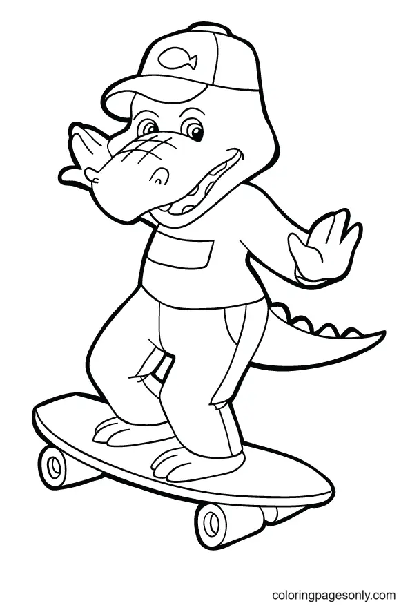 Alligator Coloring Pages 48