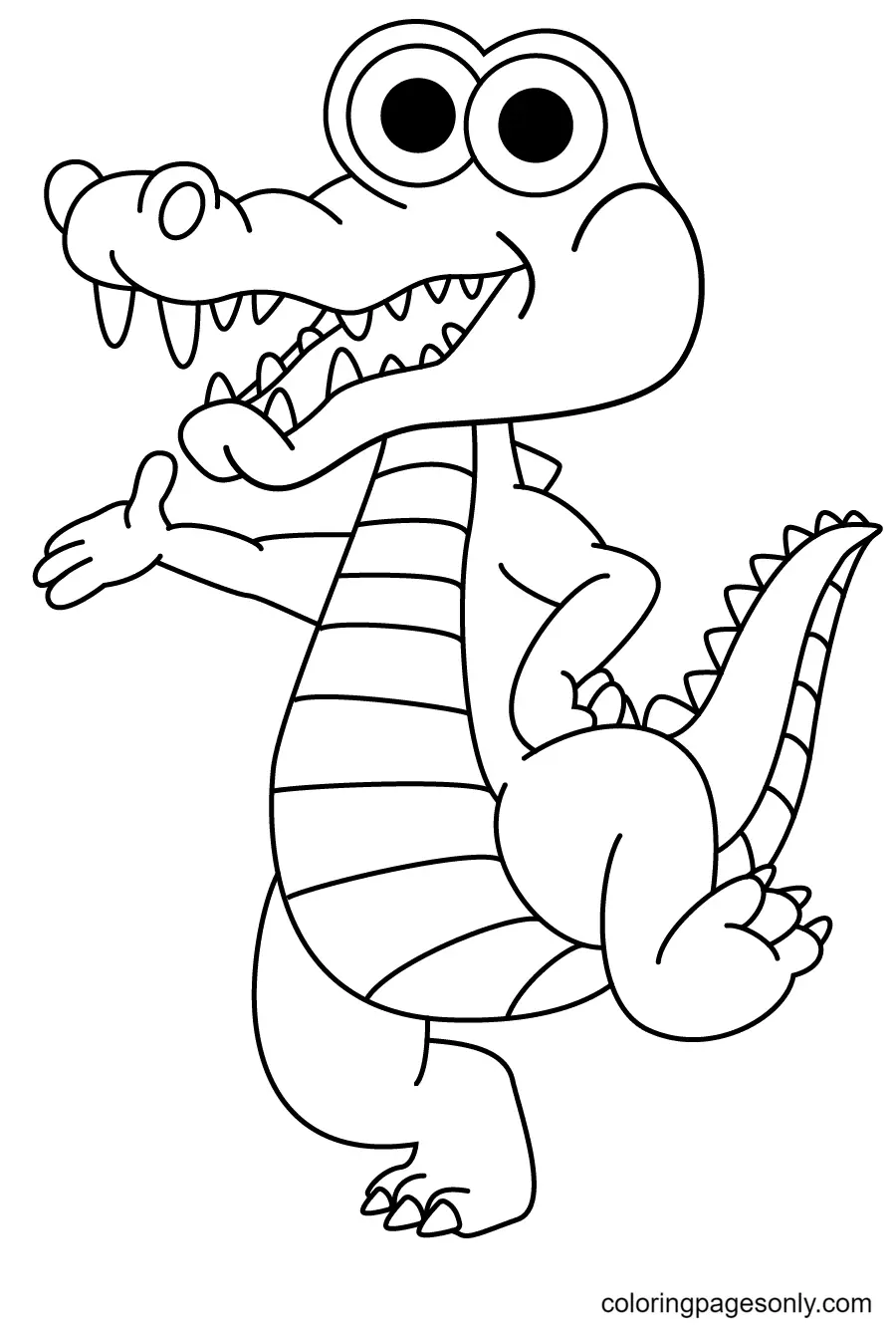Alligator Coloring Pages 7