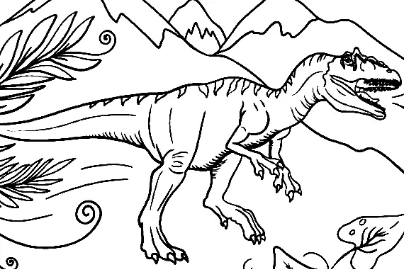 Allosaurus Coloring Pages 2