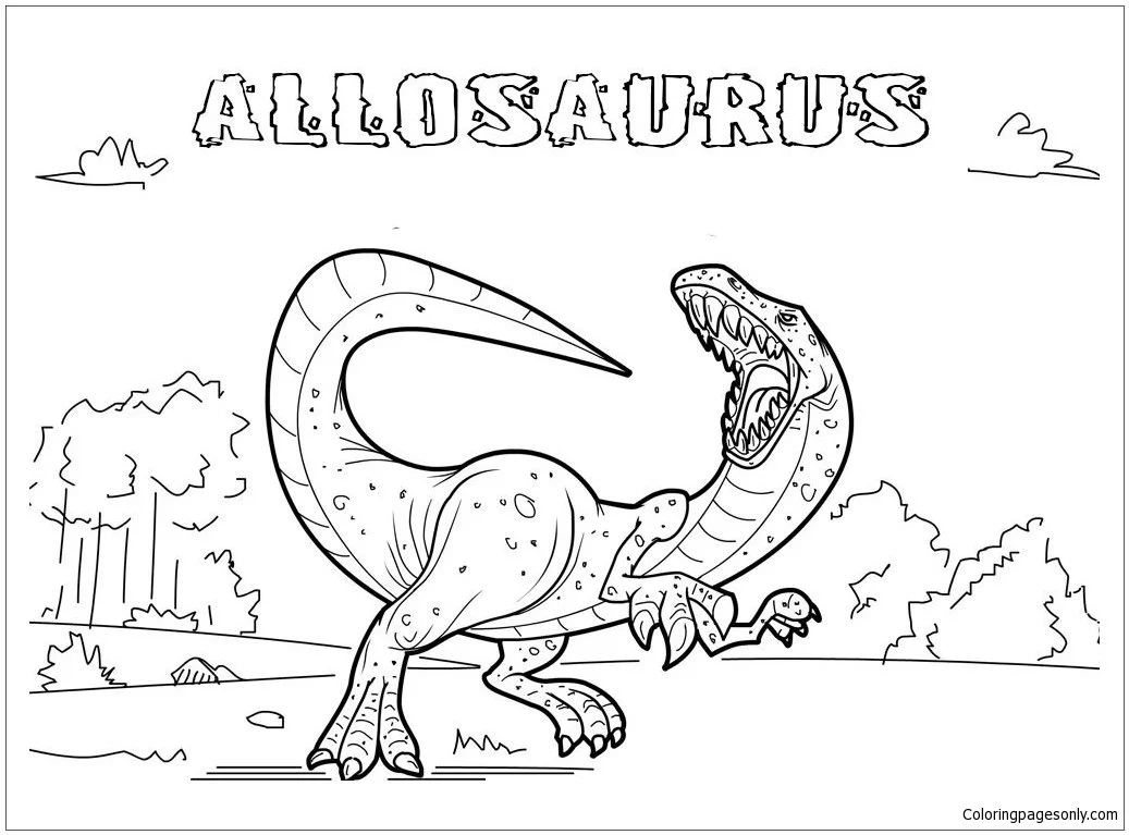 Allosaurus Coloring Pages 20