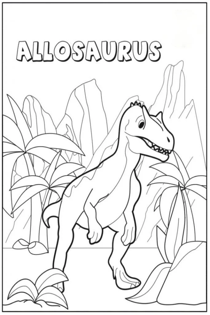 Allosaurus Coloring Pages 28