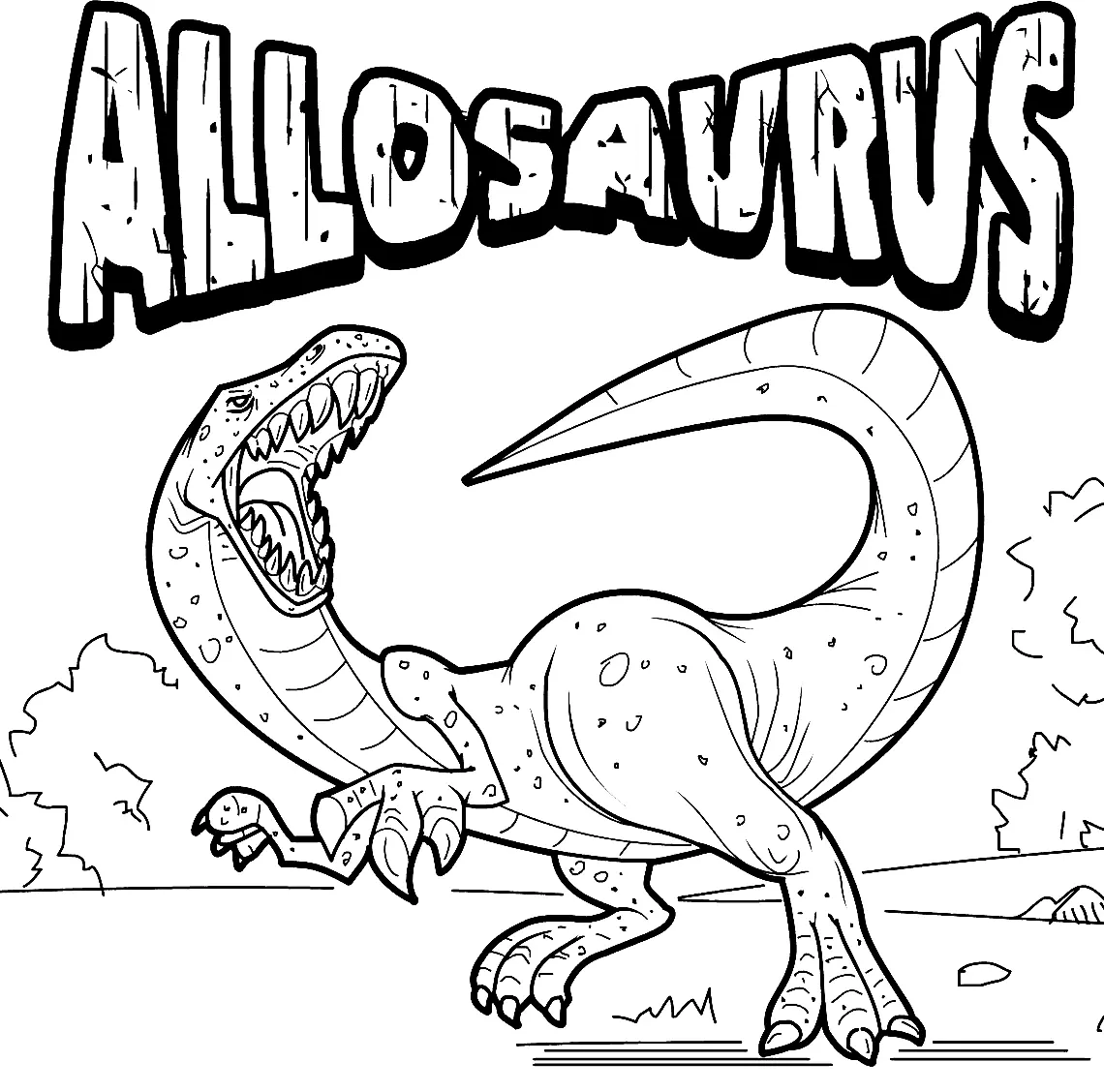 Allosaurus Coloring Pages 3