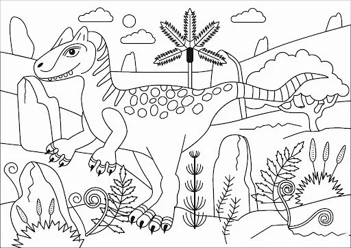Allosaurus Coloring Pages 34