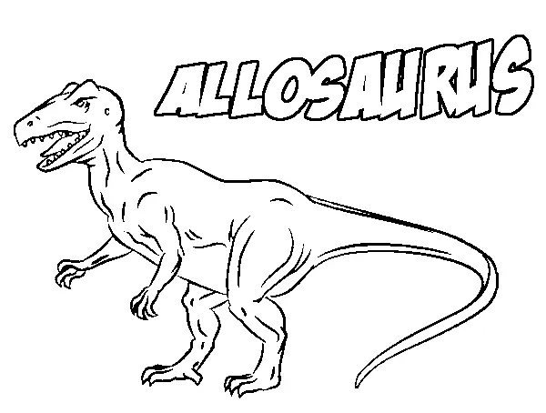 Allosaurus Coloring Pages 4
