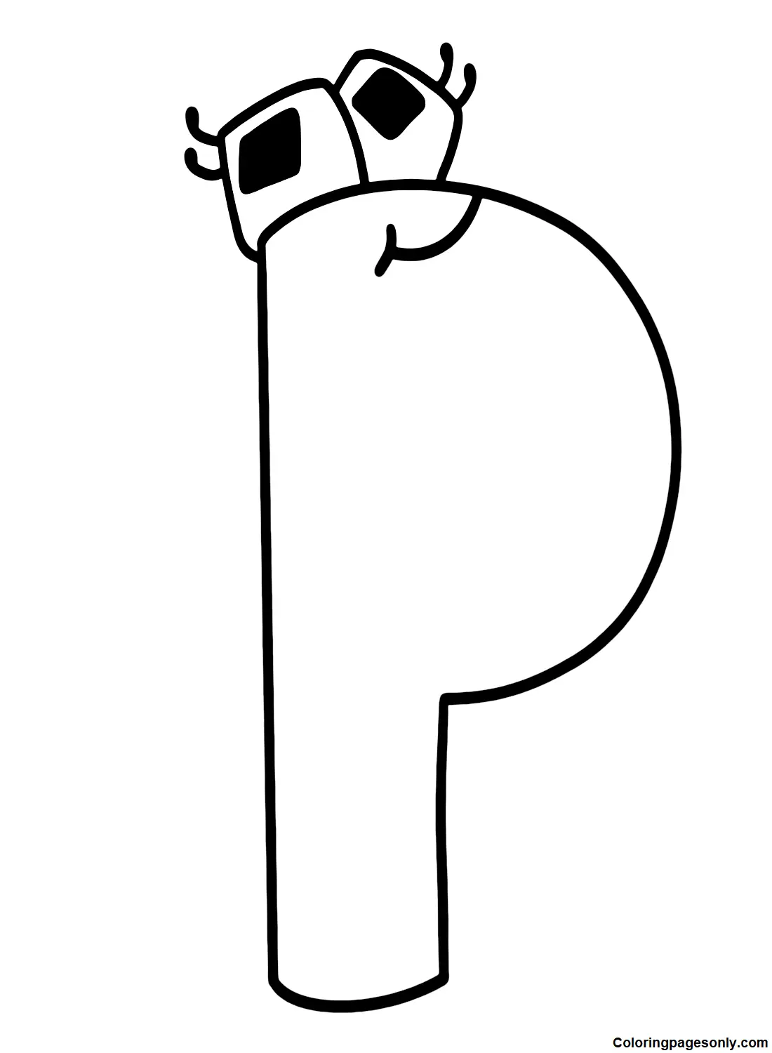 Alphabet Lore Coloring Pages 20