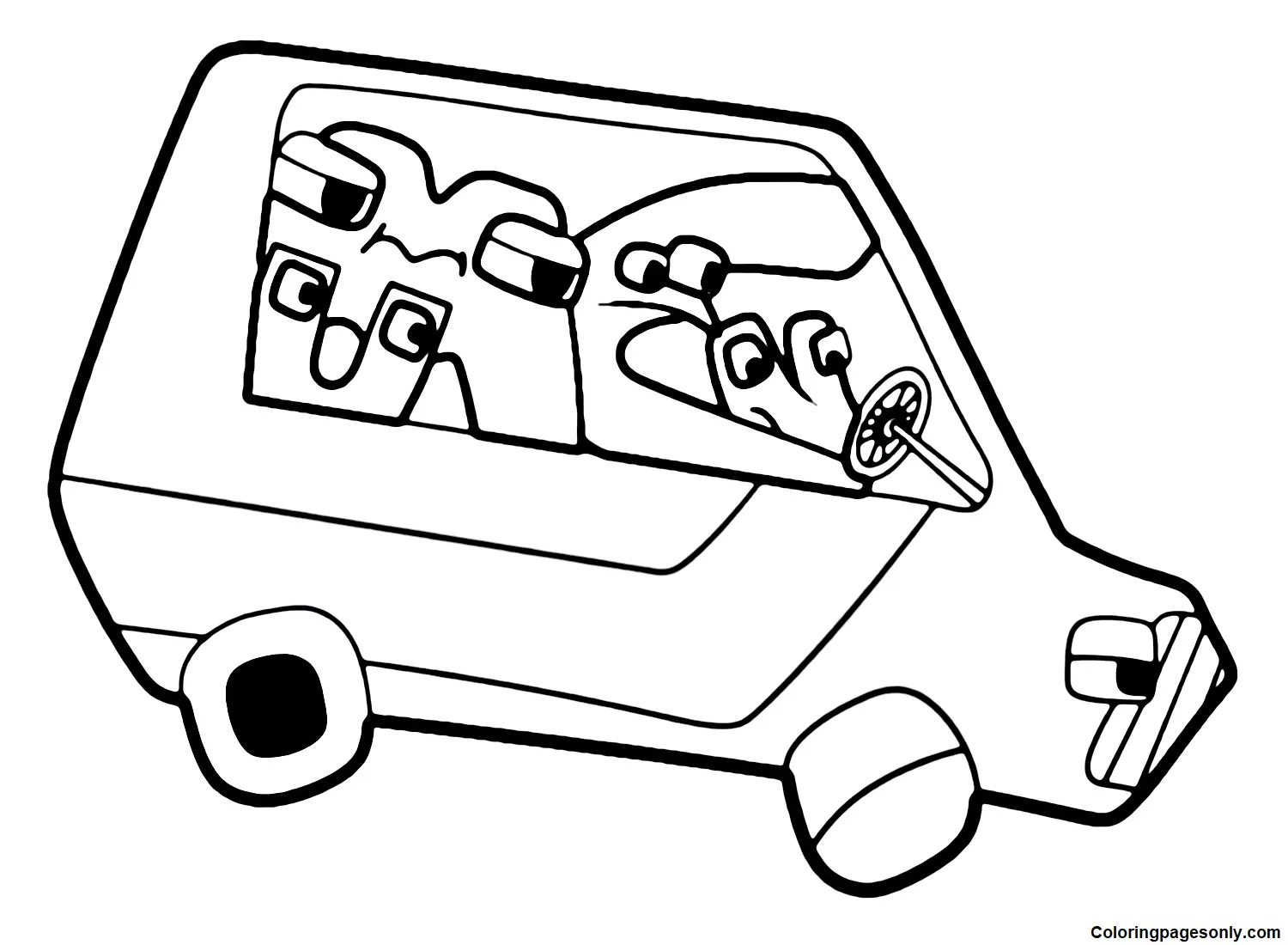 Alphabet Lore Coloring Pages 50