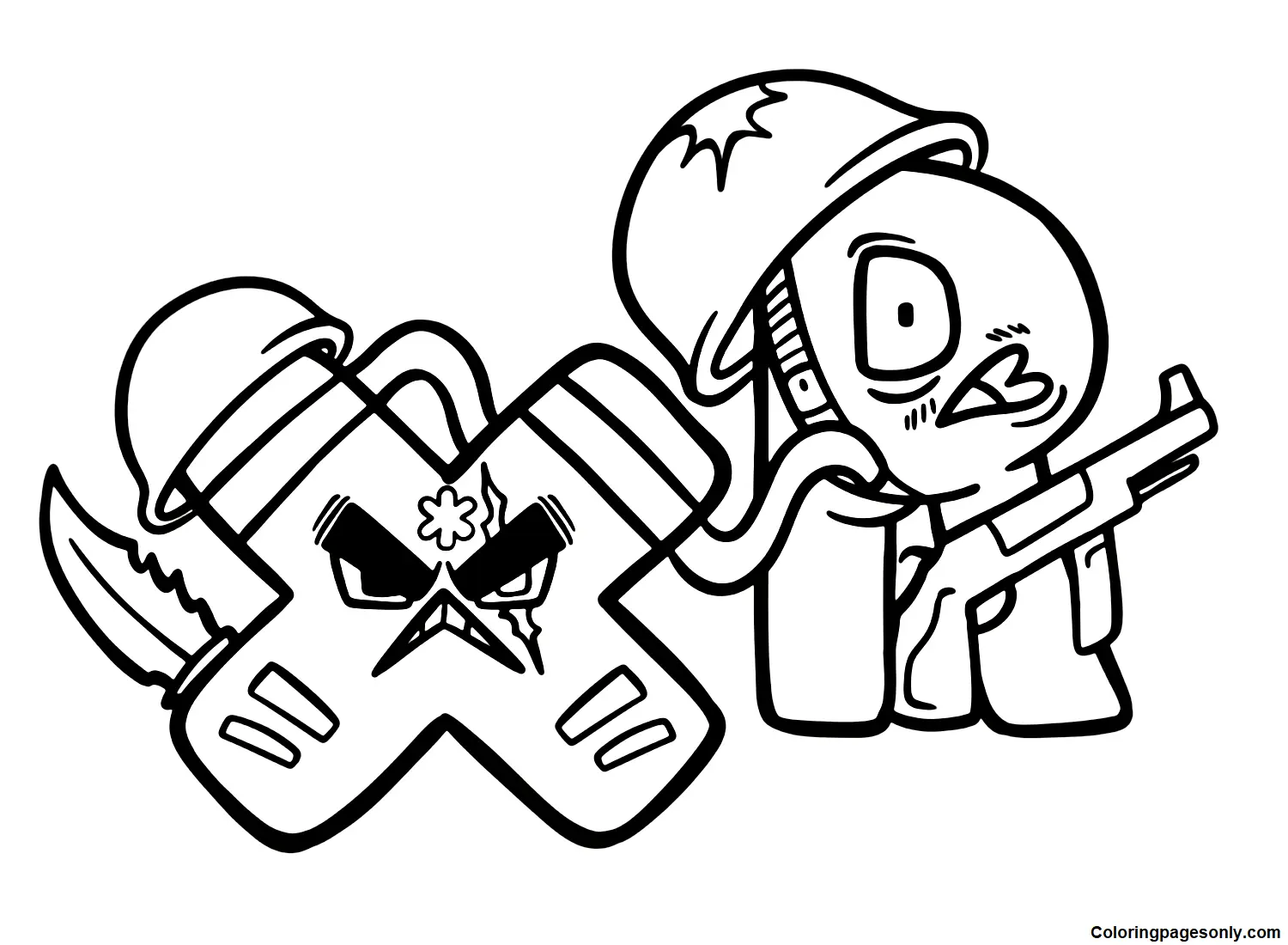 Alphabet Lore Coloring Pages 54