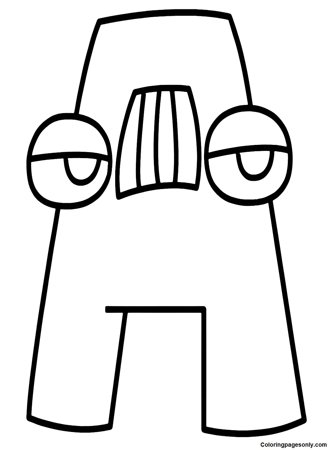 Alphabet Lore Coloring Pages 8
