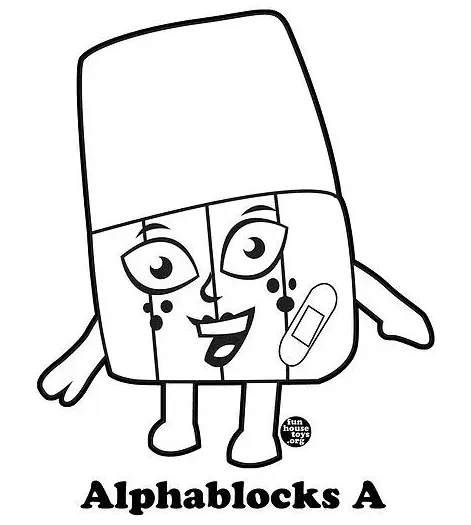 Alphablocks Coloring Pages 30