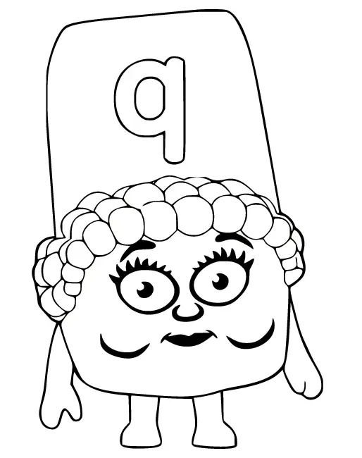 Alphablocks Coloring Pages 36
