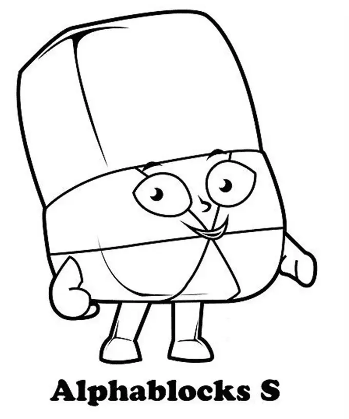 Alphablocks Coloring Pages 44